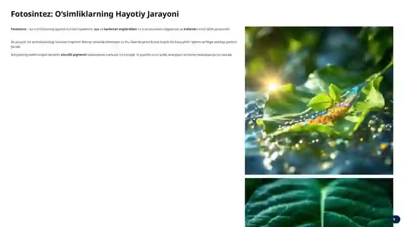 O‘simliklar Dunyosi va Ularning Hayot Tarzi 4