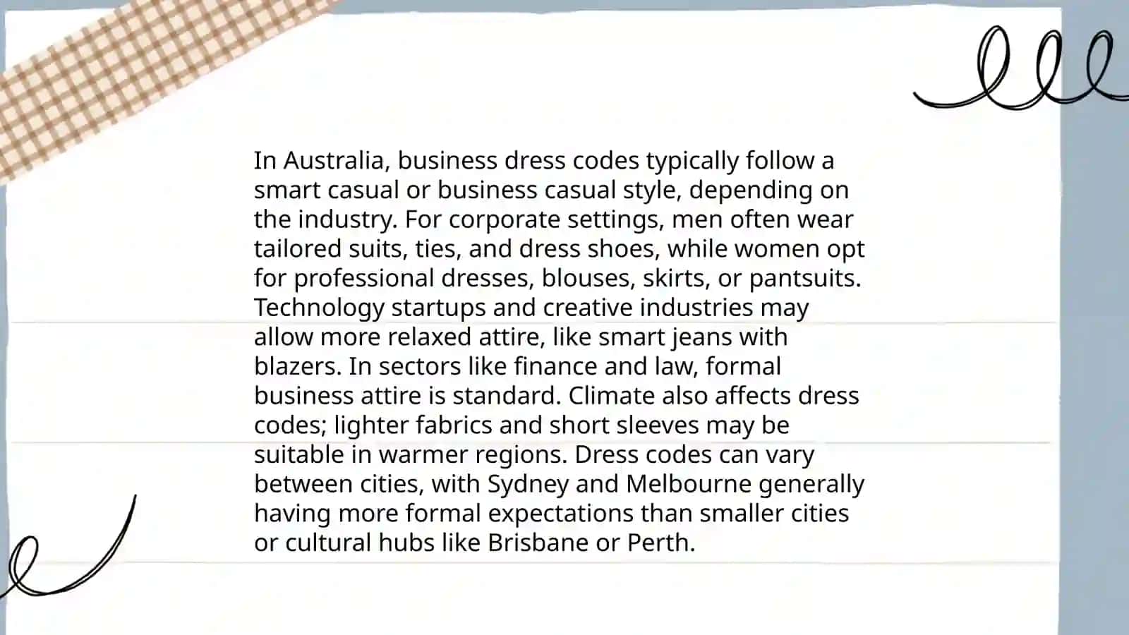 Australia’s national etiquette and business activities 4