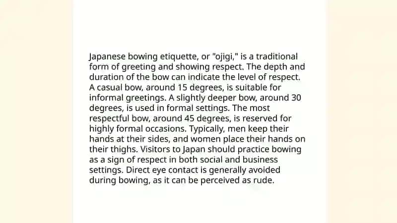 Politeness and traditions of Japanese 4