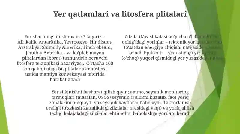 Zilzila va unda harakatlanish qoidalari 4