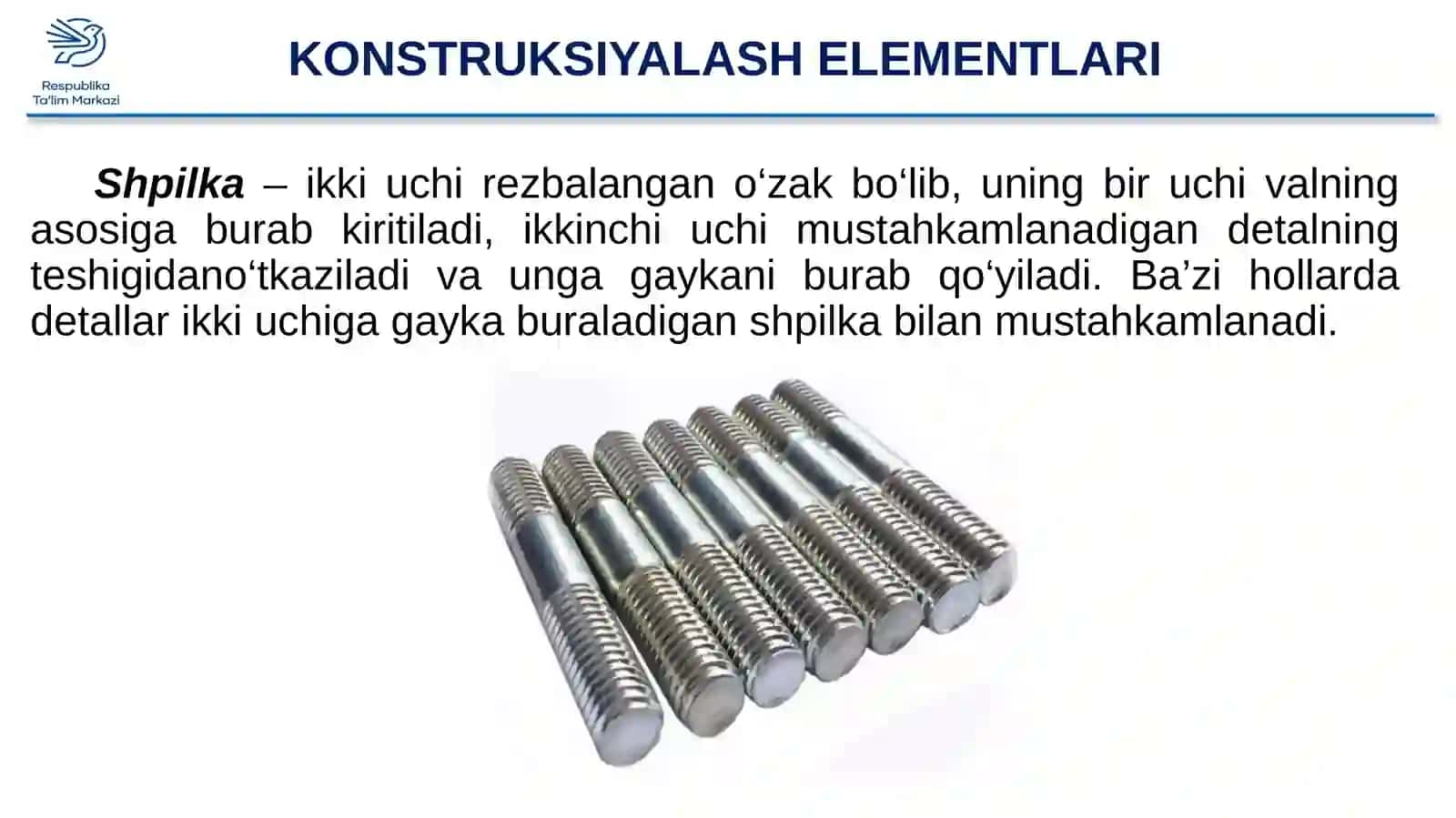 TEXNIKA VA KONSTRUKSIYALASH ELEMENTLARI 4