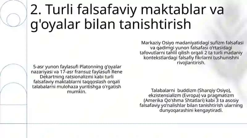 Oʻquvchilarni falsafiy dunyoqarashga tayyorlash 4