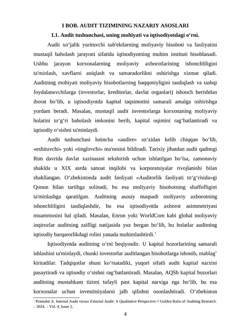 Ichki va Tashqi Auditning Farqli Jihatlari 4