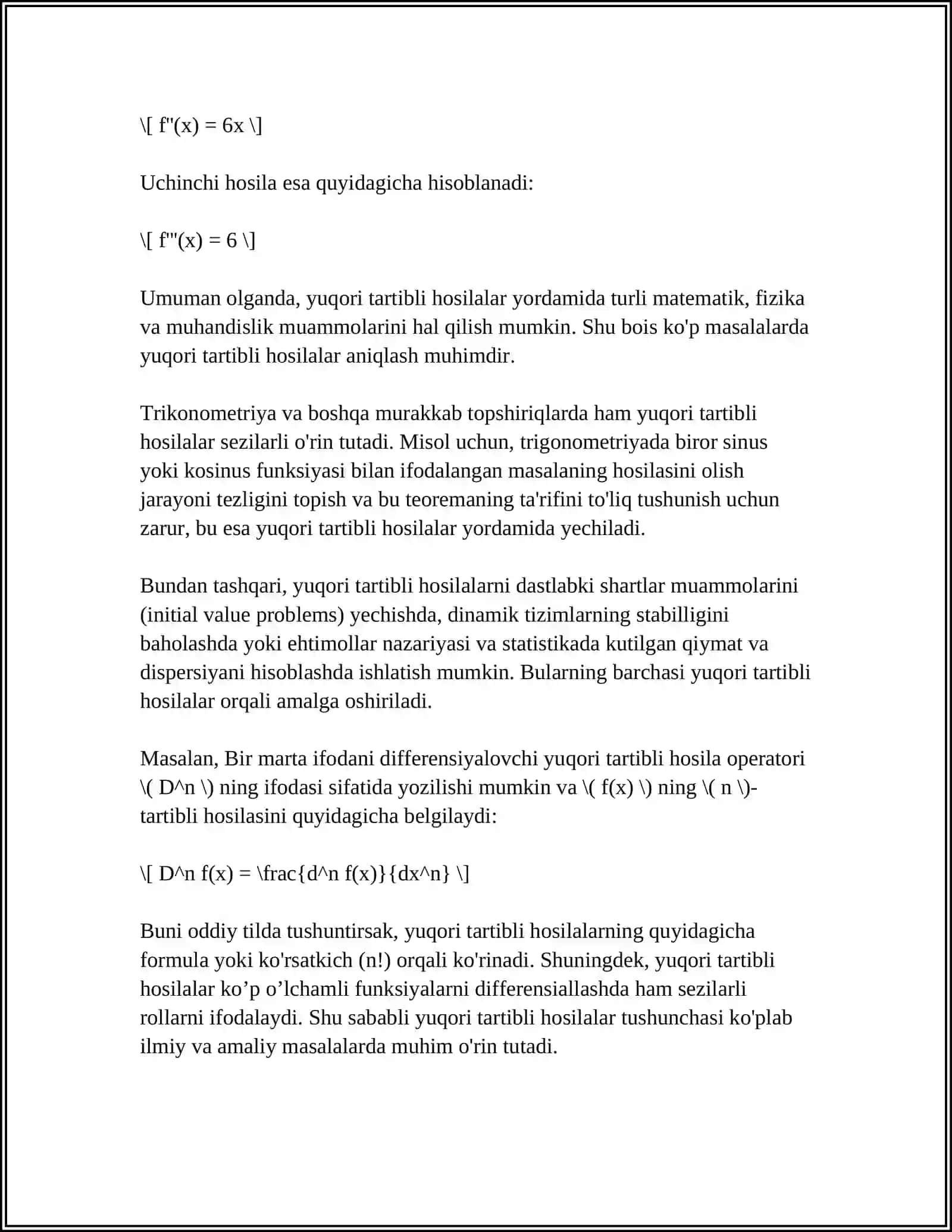YUGORI TARTIBLI HOSILALAR 4