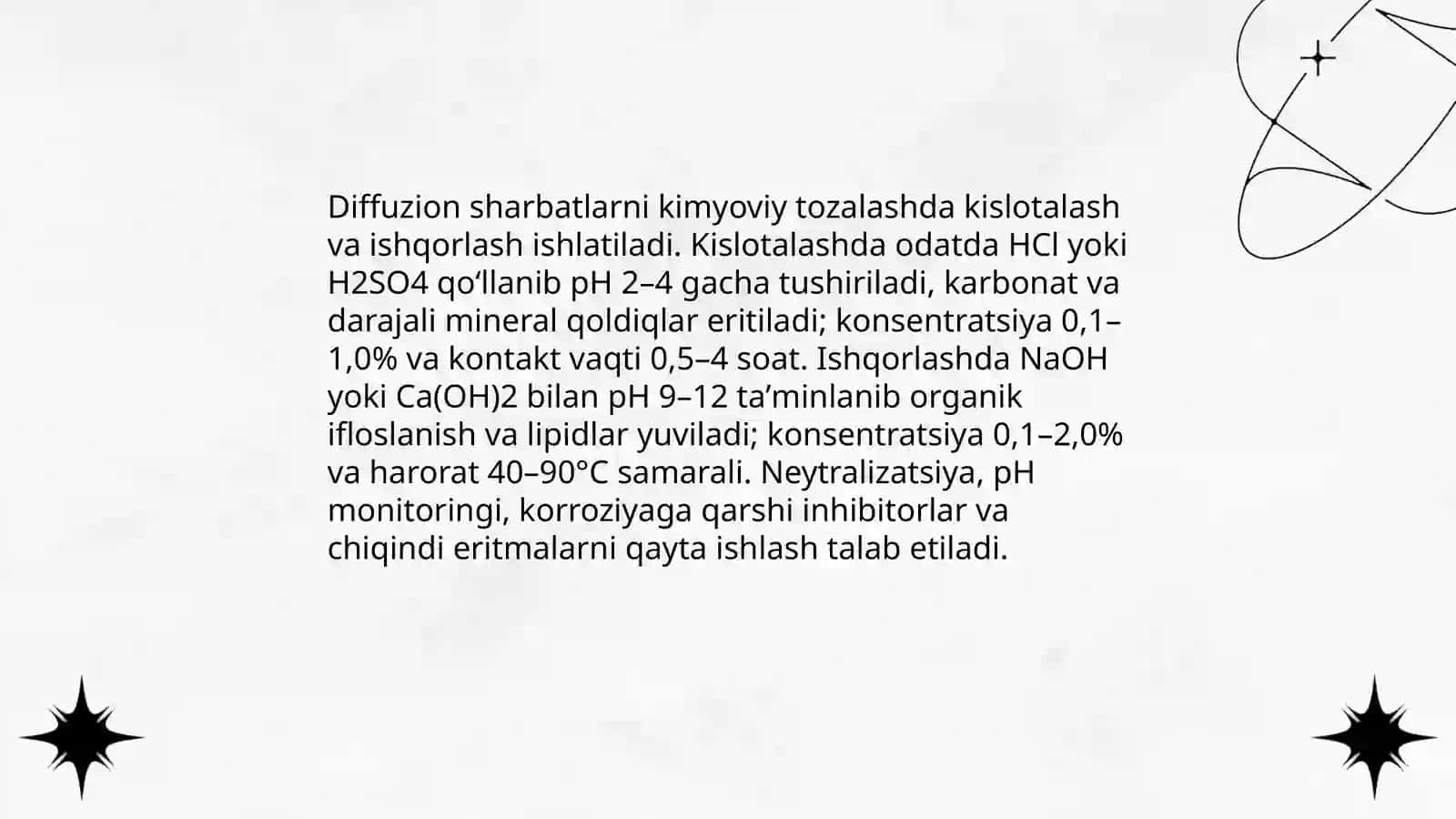 Diffuzion sharbatlarni tozalash 4