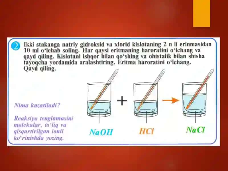 Tuzlarning olinishi va xossalari 4