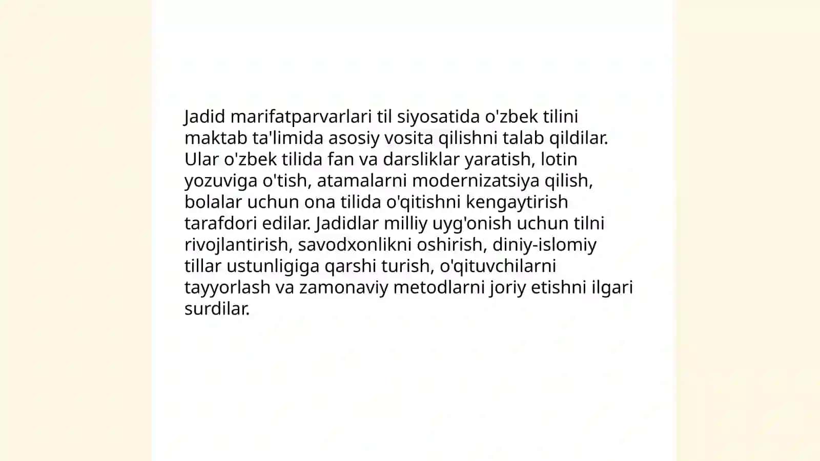 Jadid marifatparvarlarining talim-tarbiya haqidagi qarashlari 4