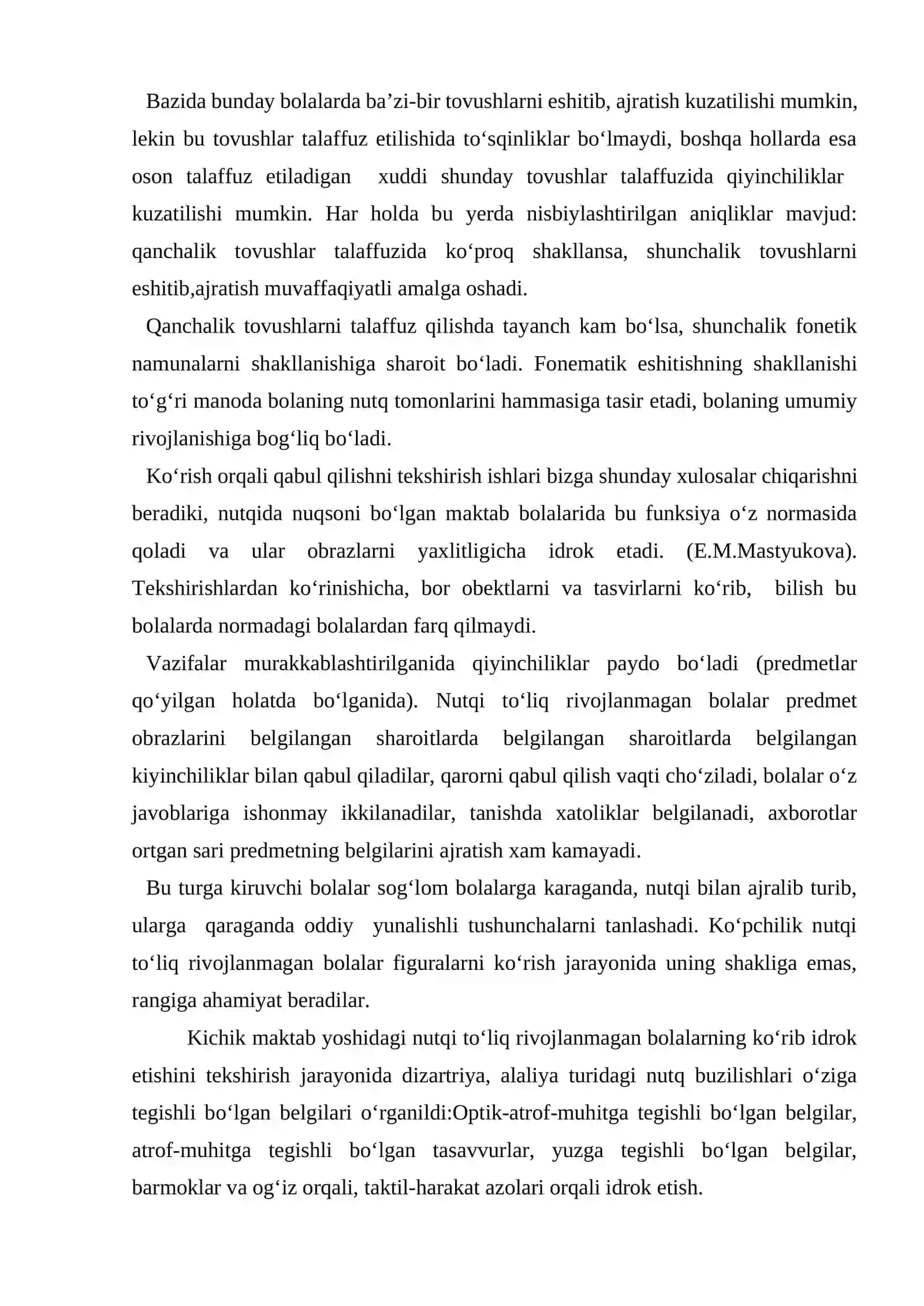 Nutq nuqsoniga ega bolalar idrokining xususiyatlari 4