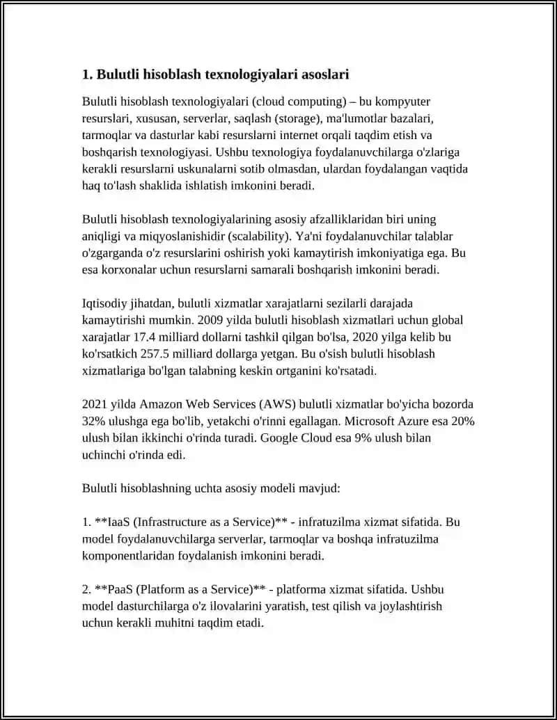 Bulutli hisoblash texnologiyalari 4