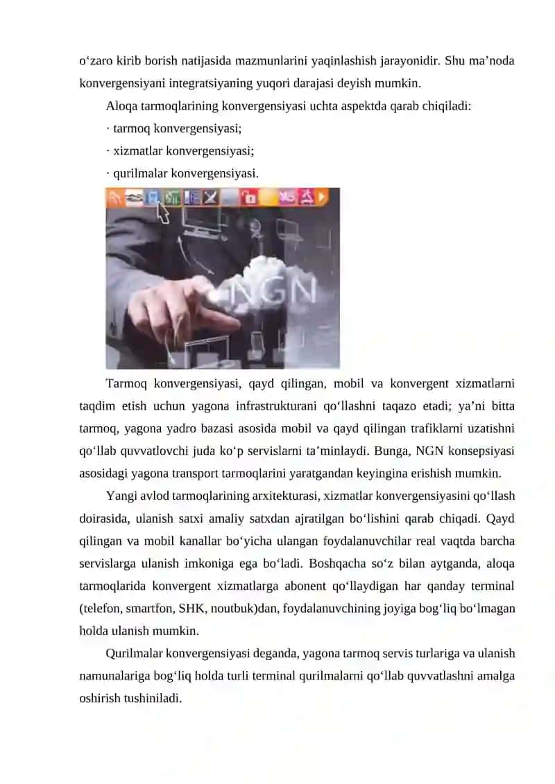 KONVERGENT TARMOQLARI 4