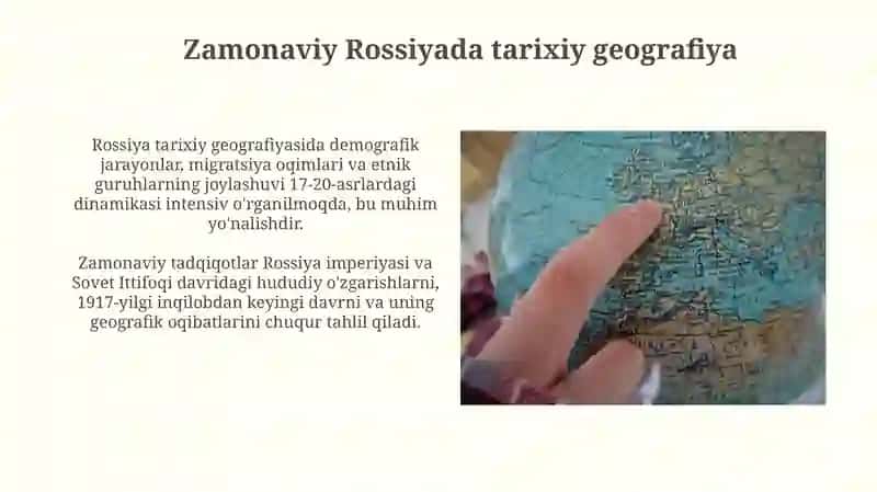 Rossiyada tarixiy geografiyaning rivojlanishi 4
