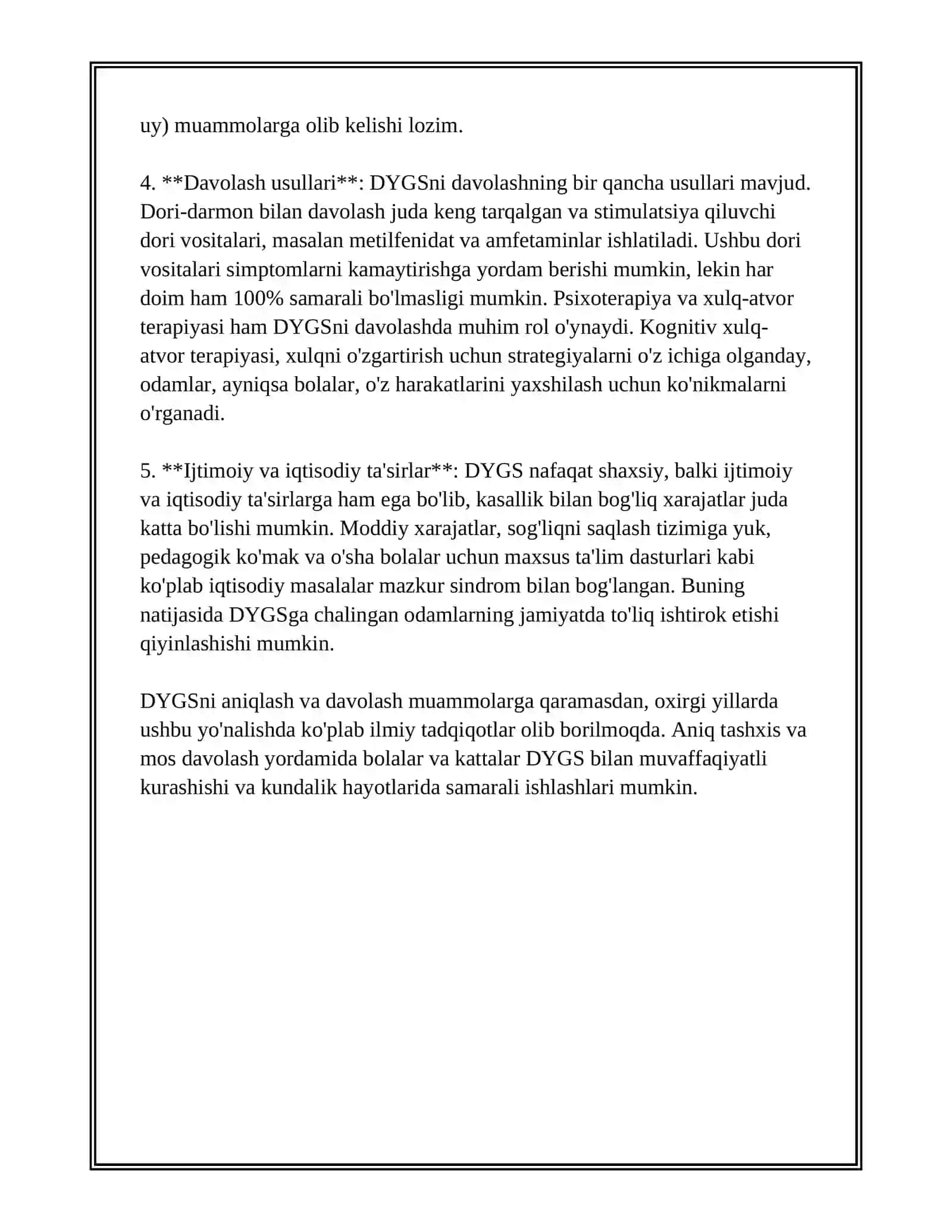 XOTIR DIQQAT VA INTELLEKT BUZILISHLARI 4