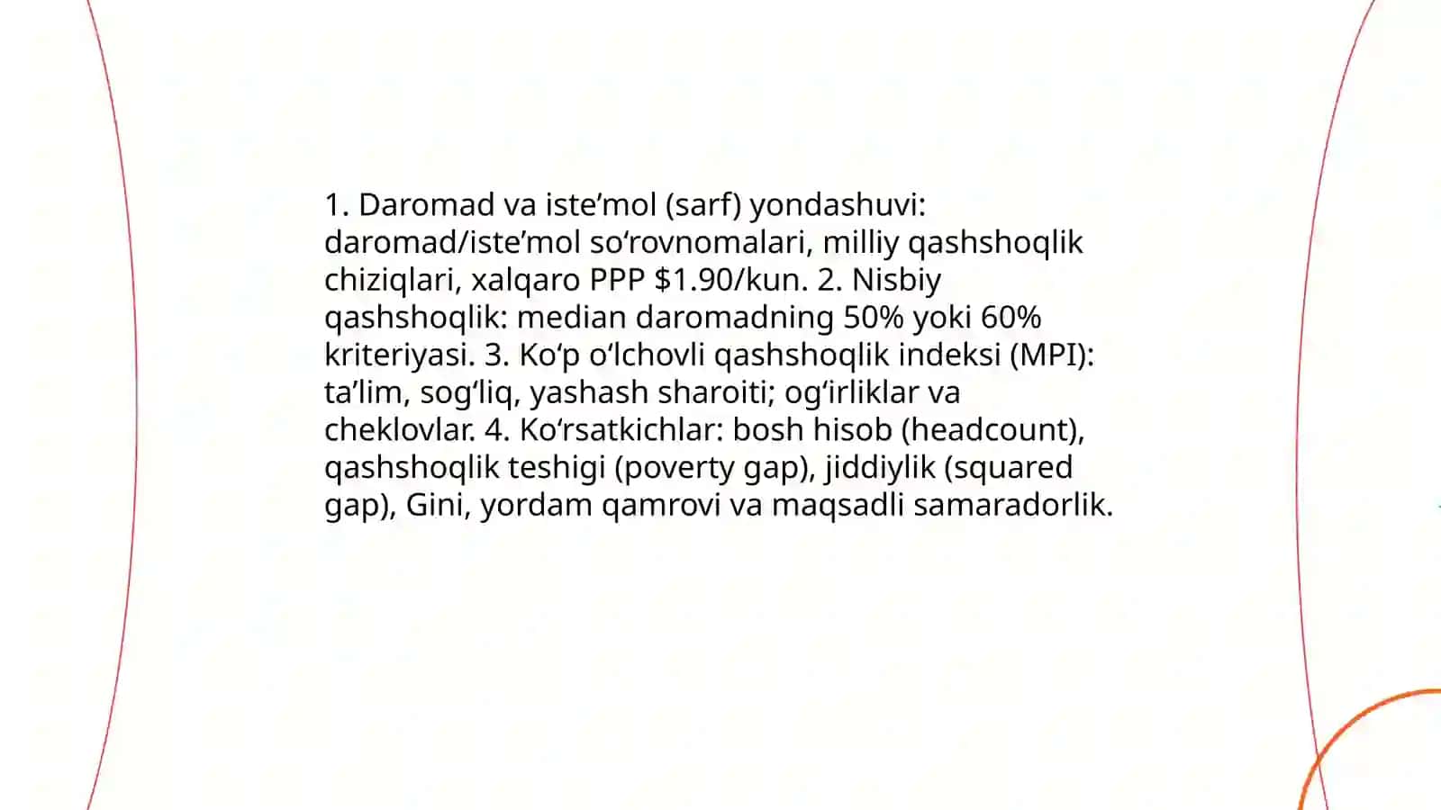 Kam ta’minlanganlik va umumiy ta’minot 4