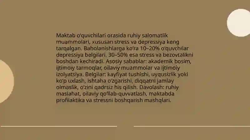 Oʻquvchilar orasidagi global muammolar 4