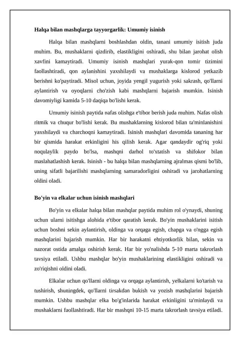 Xalqada bajaradigan mashqlar 4