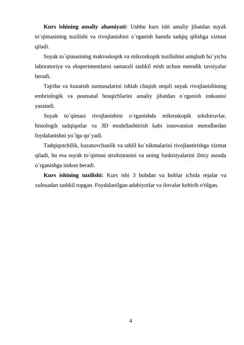 Suyak to'qimasining tuzilishi va rivojlanishi 4