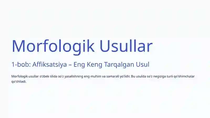 Soʻz Yasalish Usullari 4