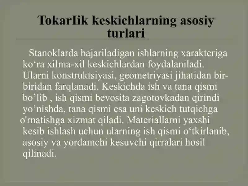Tokarlik dastgohlari 4