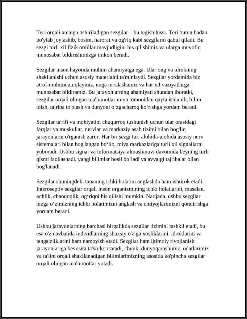 SEZGILAR HAQIDA TUSHUNCHA 4
