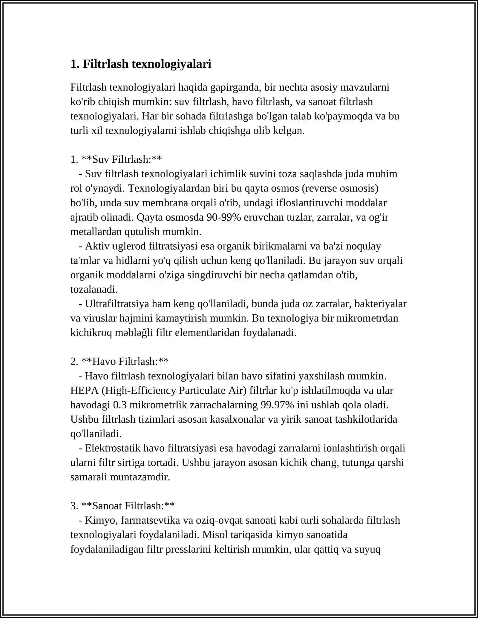 ICHIMLIK SUVINI SIFATLI YAXSHILASHNING ASOSIY USULLARI 4
