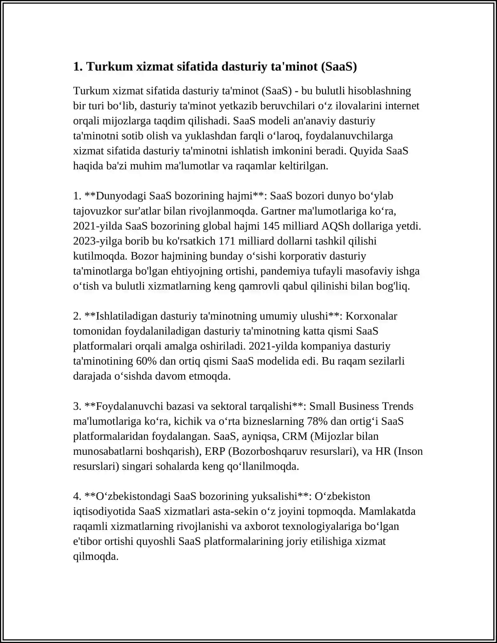BULUTLI HISOBLASHLAR (CLOUD COMPUTING) TURLARI 4