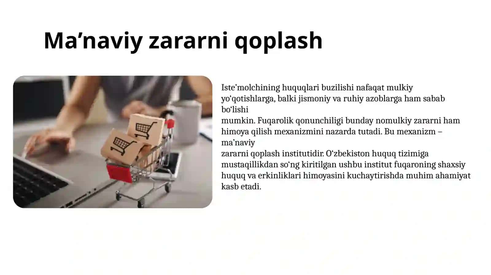 Ma’naviyzararni isbotlash 4
