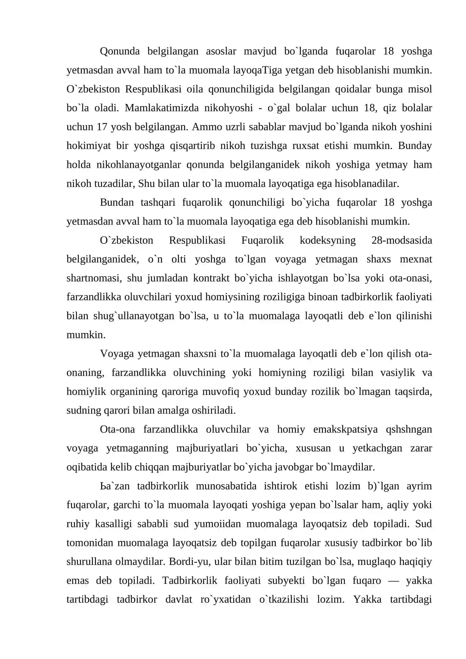 Tadbirkorlik faoliyatining subyektlari 4