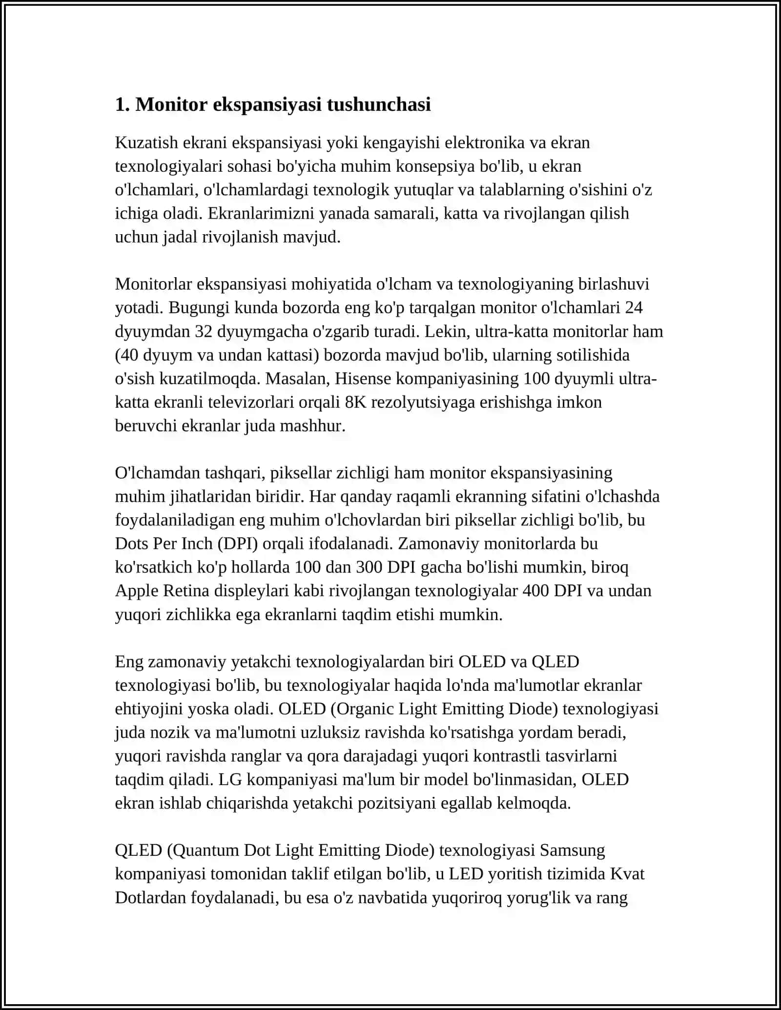 Monitor Ekspansiyasi Tushunchasi 4