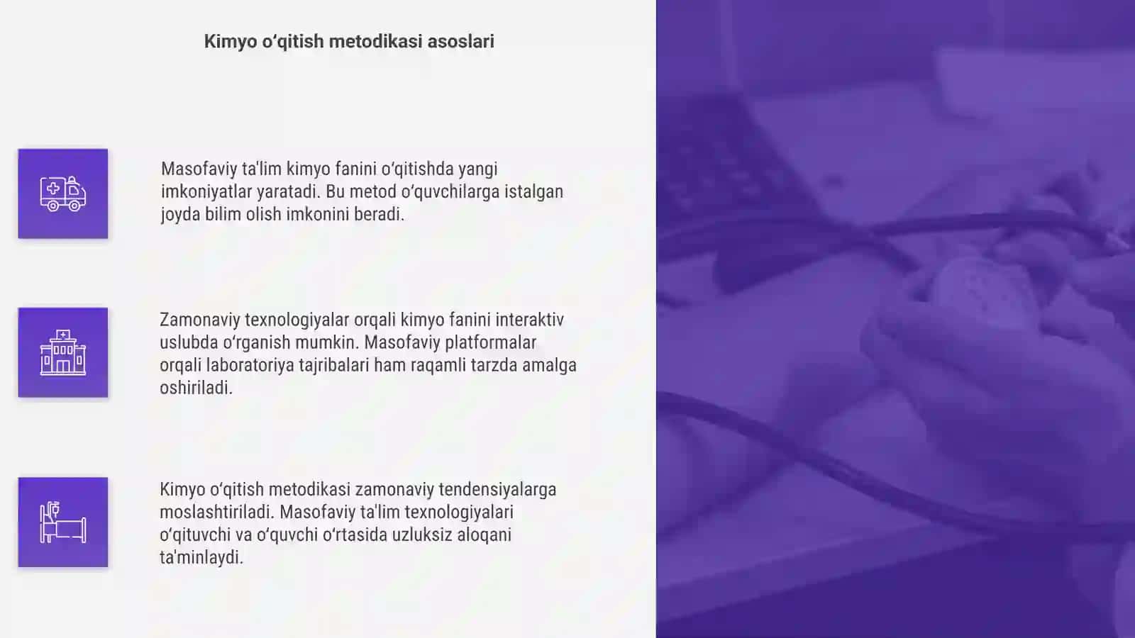 Kimyo va uni o‘qitish metodikasida masofaviy ta‘lim 4