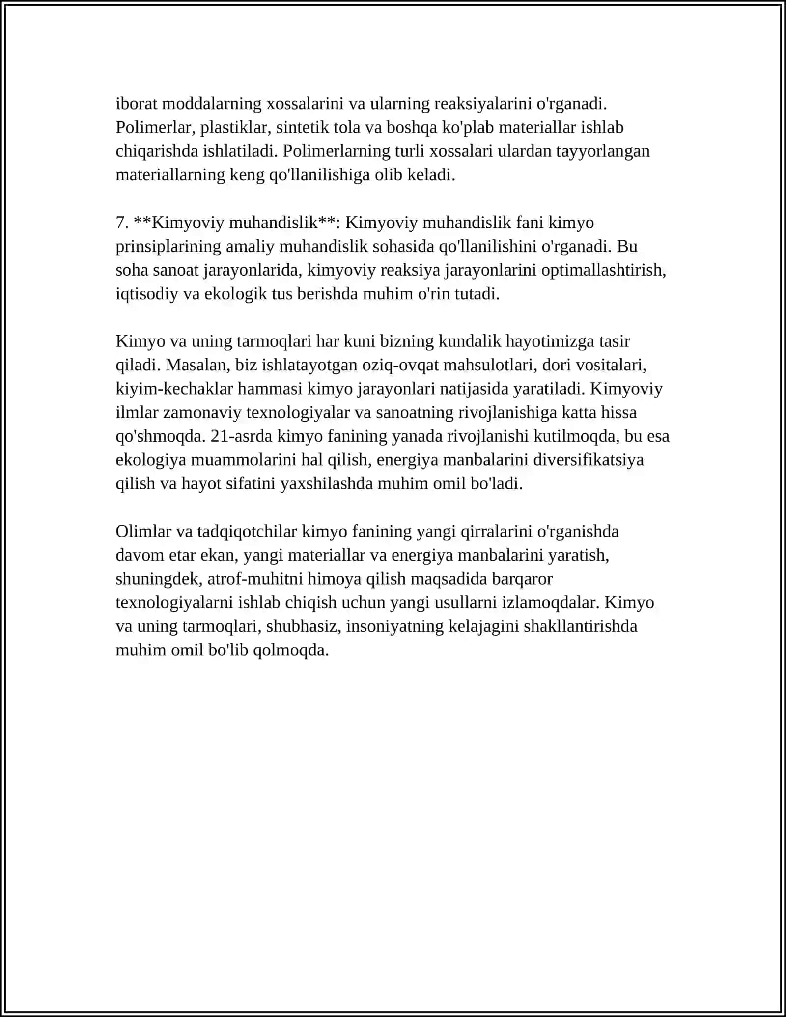 KIMYO FANIGA KIRISH 4