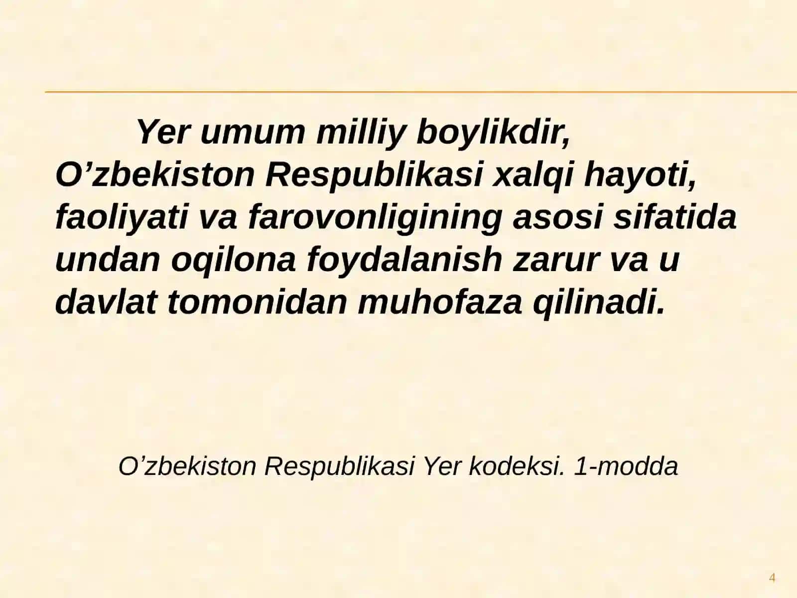 Yerresurslarini boshqarishning nazariyasoslari 4