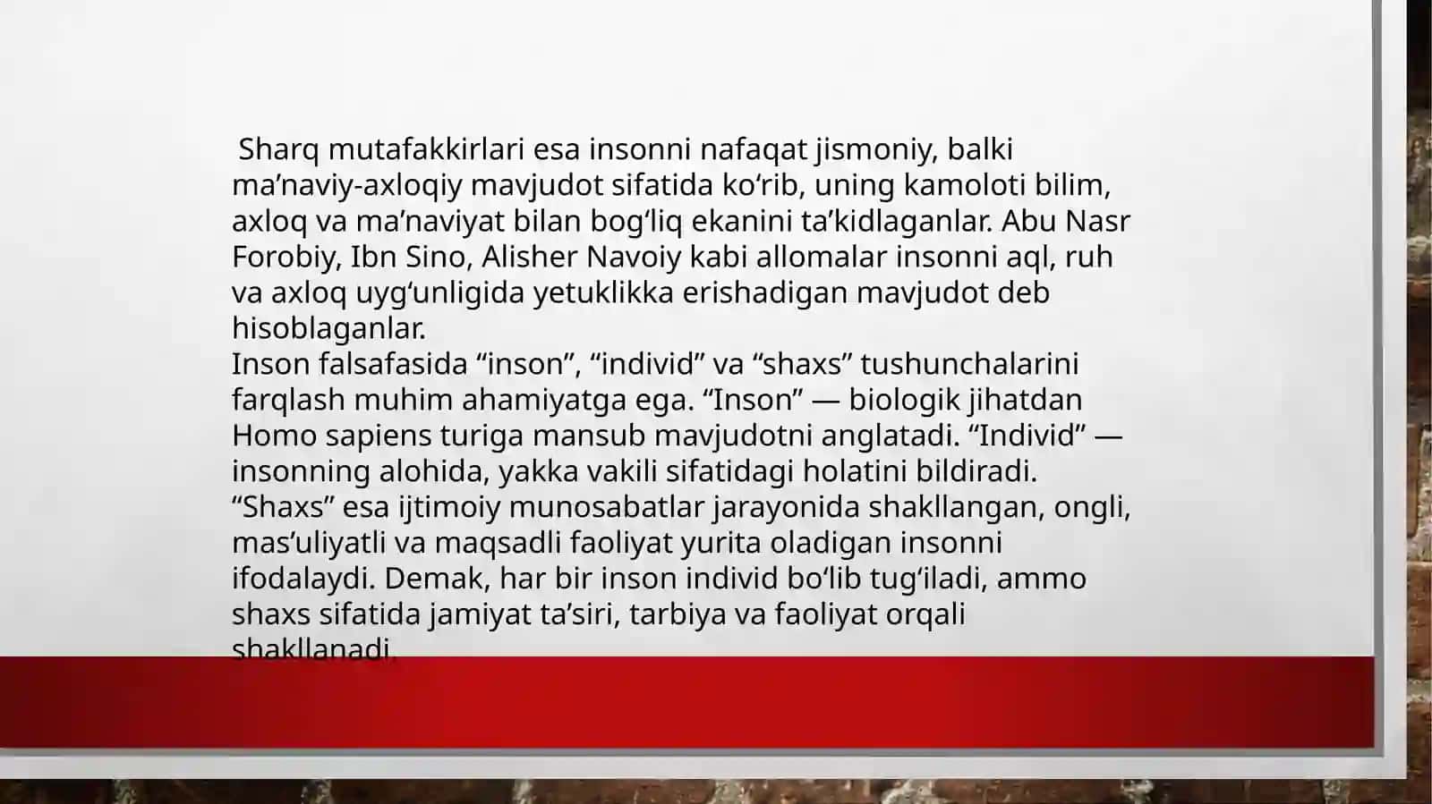 Inson falsafasi 4