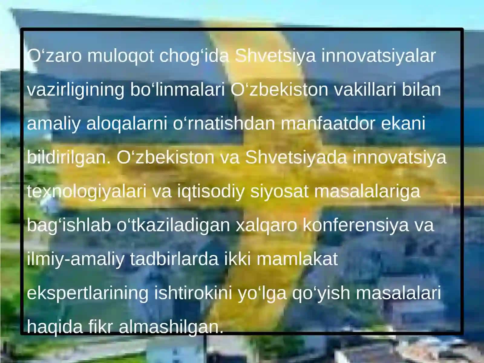 Shvetsariyada yashil iqtisodiyot 4