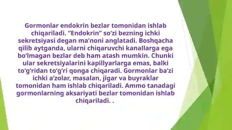 Gormonlar haqida umumiy tushuncha 4
