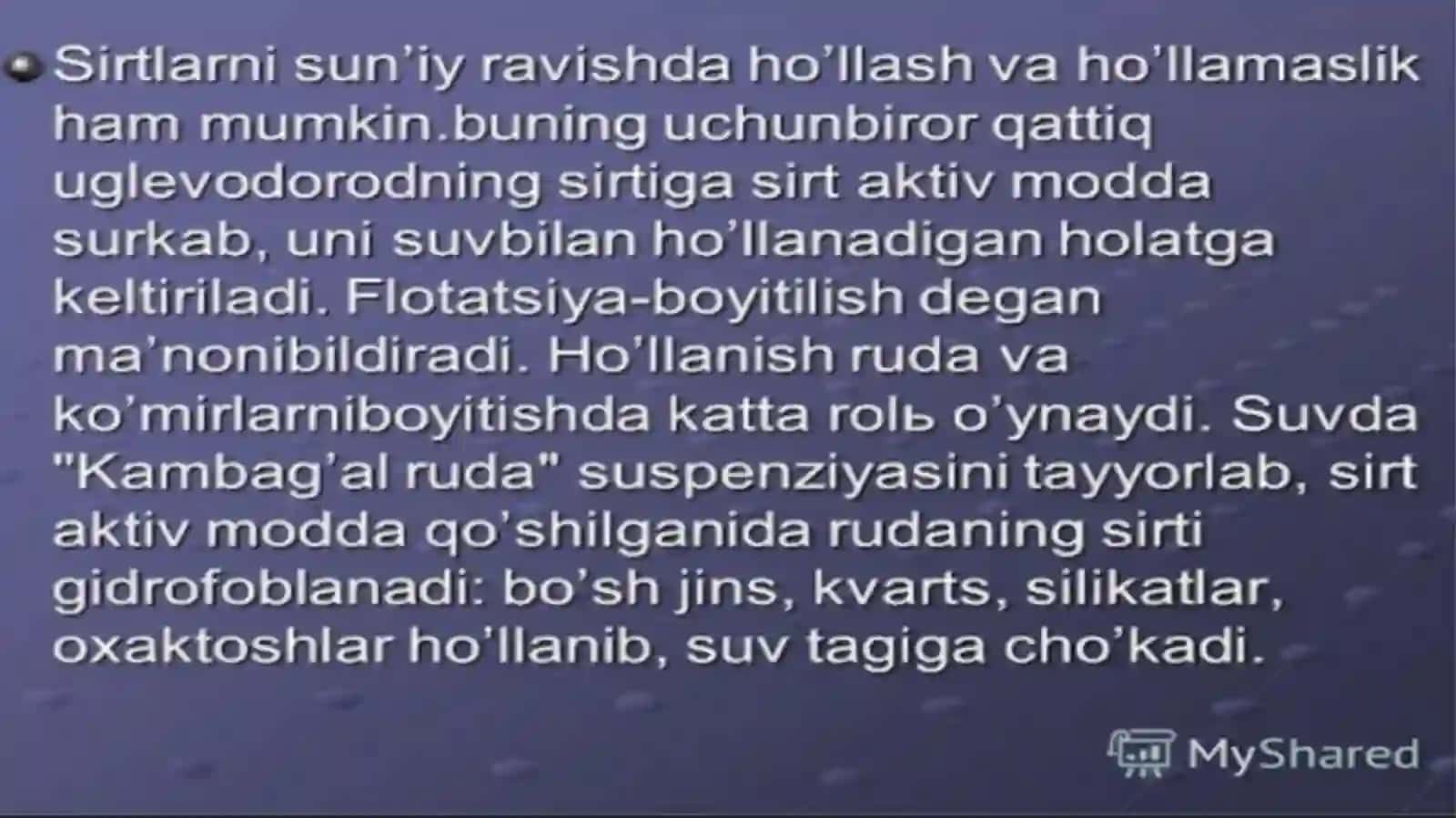 Taqdimot "Kolloid kimyo fanidan tayyorlangan taqdimot" 4