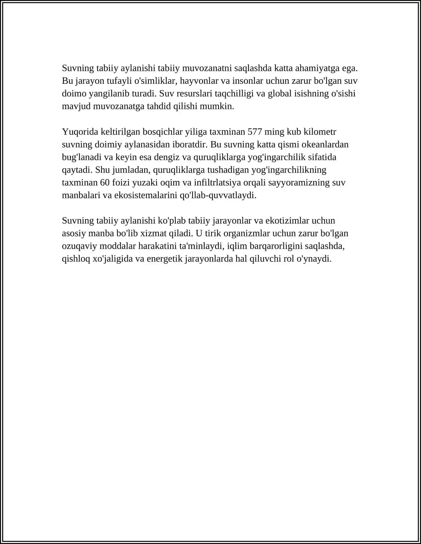 TABIATDA SUV VA UNING AHAMIYATI 4
