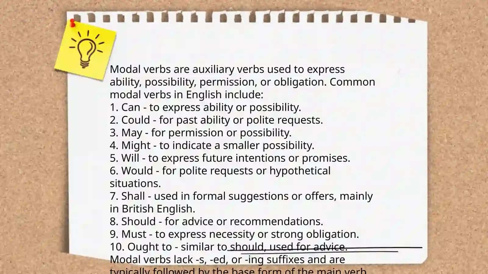 Modal verbs 4