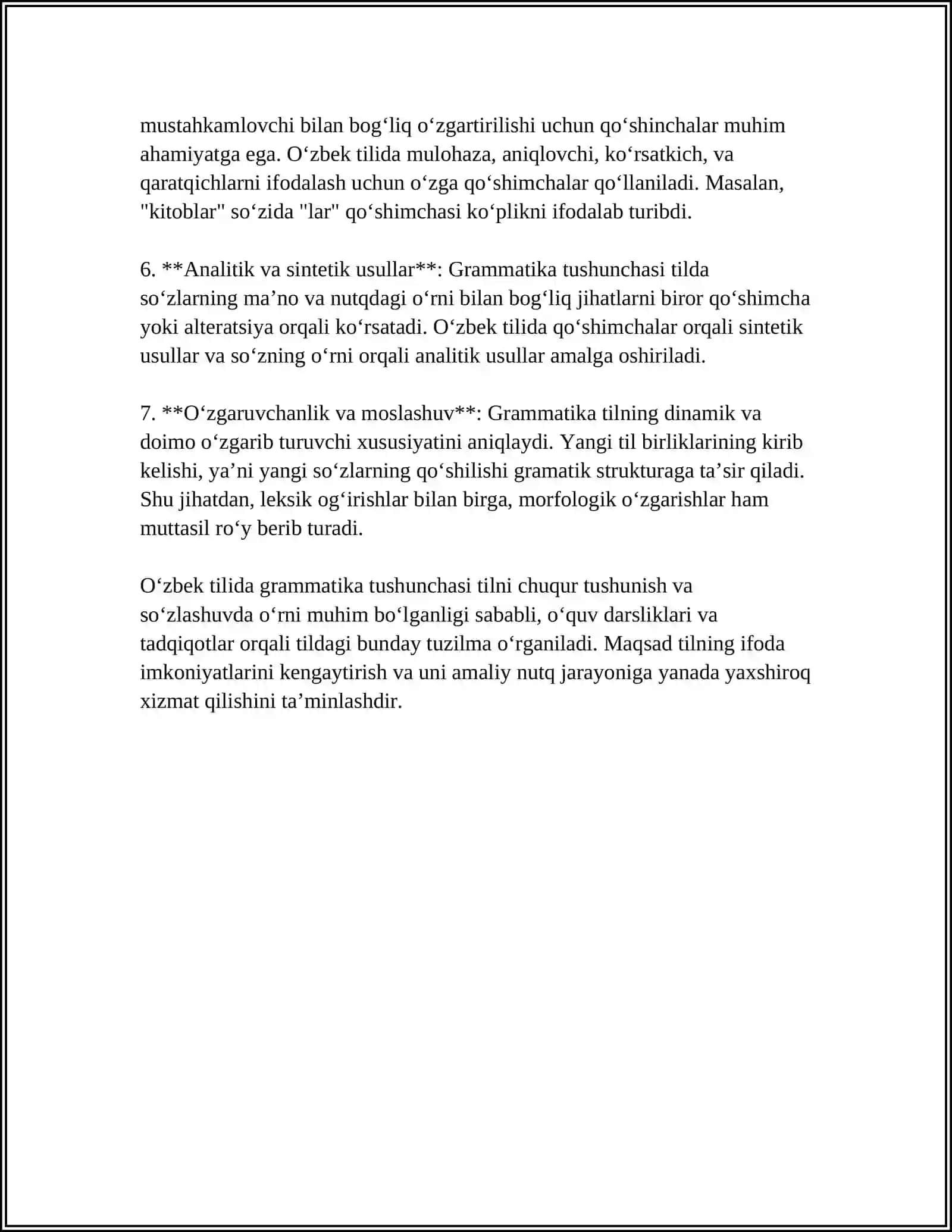 GRAMMATIKA VA UNING PREDMETI 4