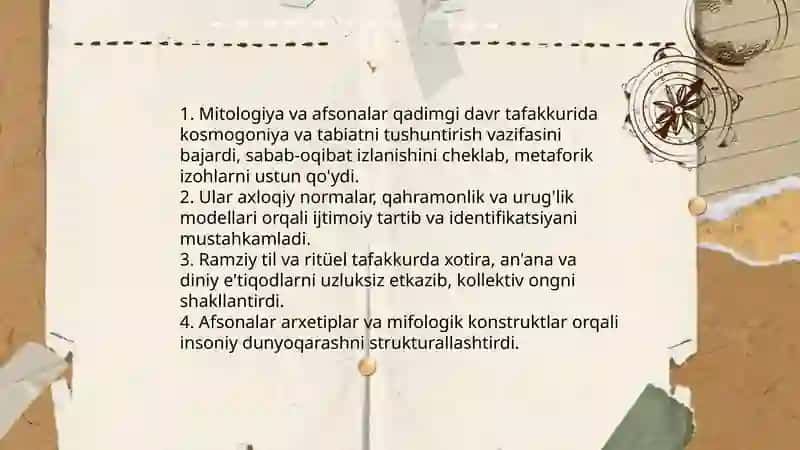 Qadimgi davrning tafakkur tarzi 4