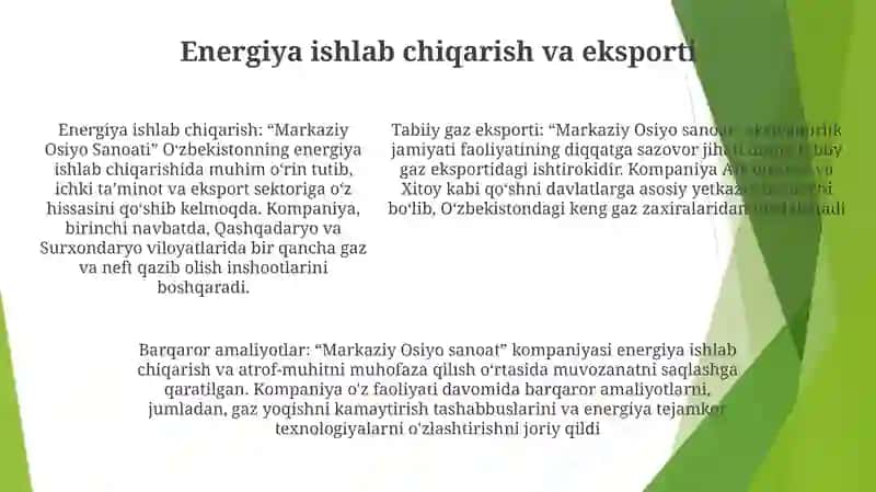 Markaziy Osiyo Sanoati 4