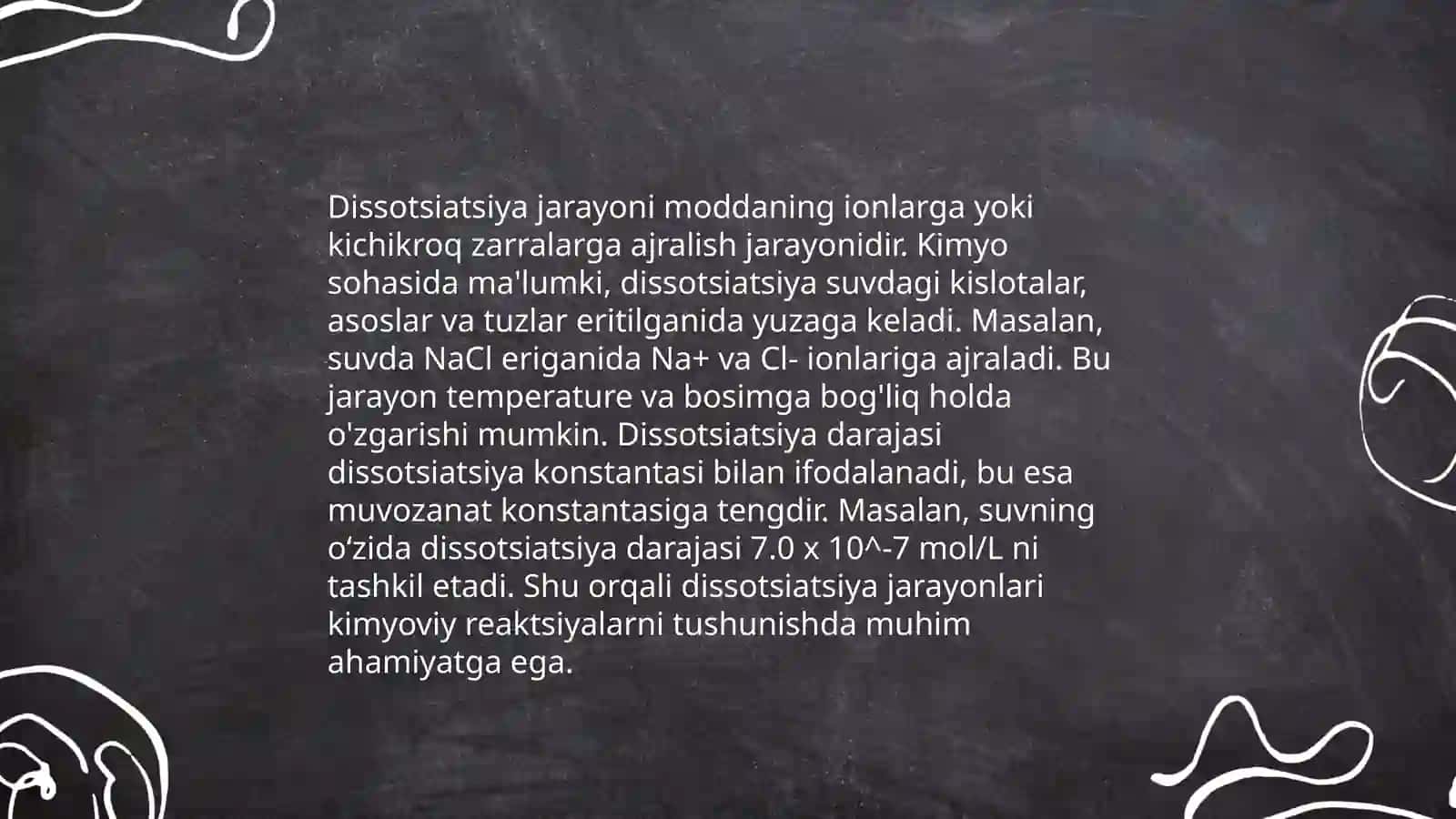 Elektrolitik dissotsiatlanish nazariyasi 4