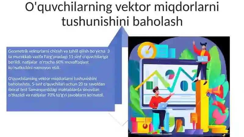 Vektor miqdorlarni o'rgatish metodikasi 4