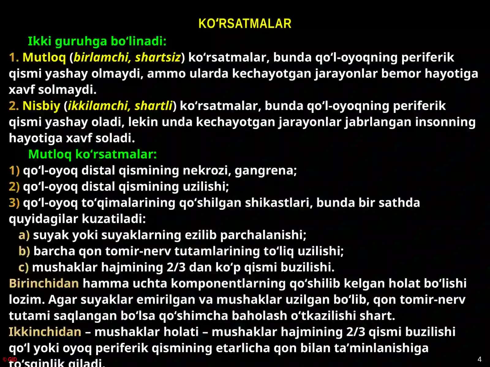 AMPUTATSIYA, EKZARTIKULYATSIYA 4