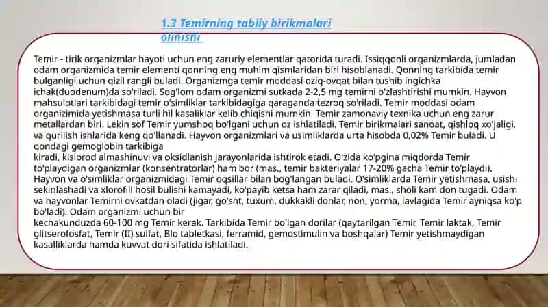 Tabiiy va oqova suvlardagi temirni fotometrik aniqlash 4