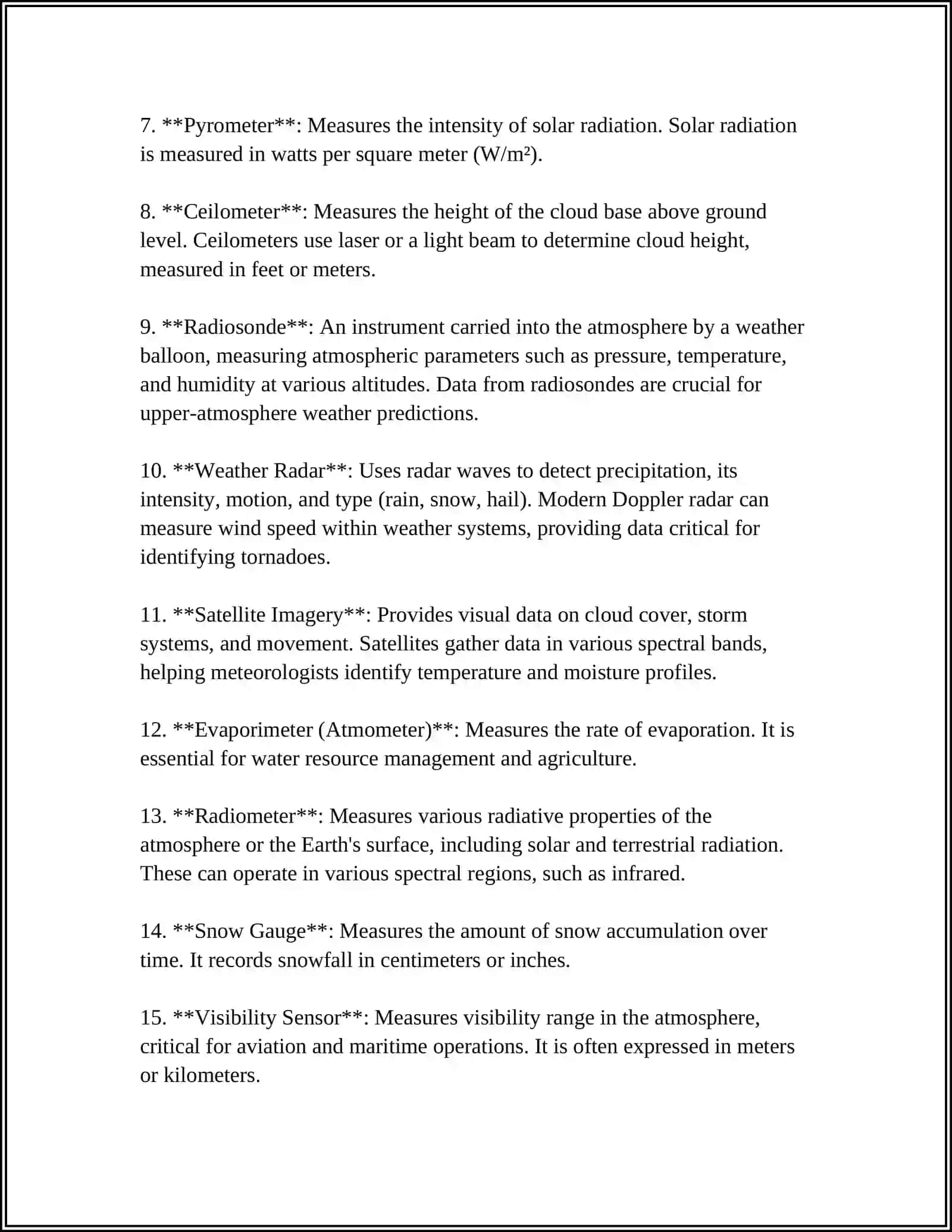 Meteorological Instruments 4