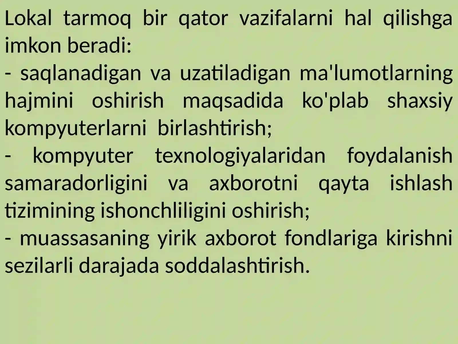 Kompyuter tarmoqlari va tarmoq texnologiyalari 4