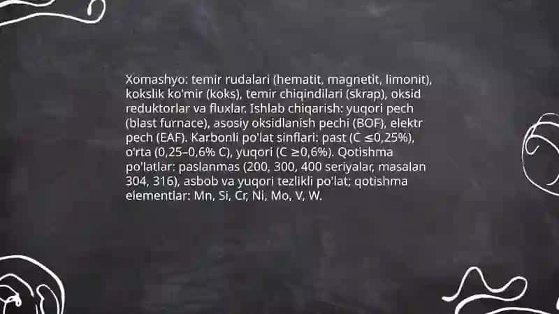 Metall va metall konstruksiyalar 4
