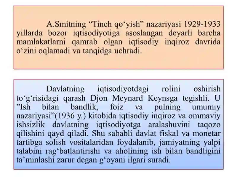 Bozor Iqtisodiyotini Tartibga Solish 4