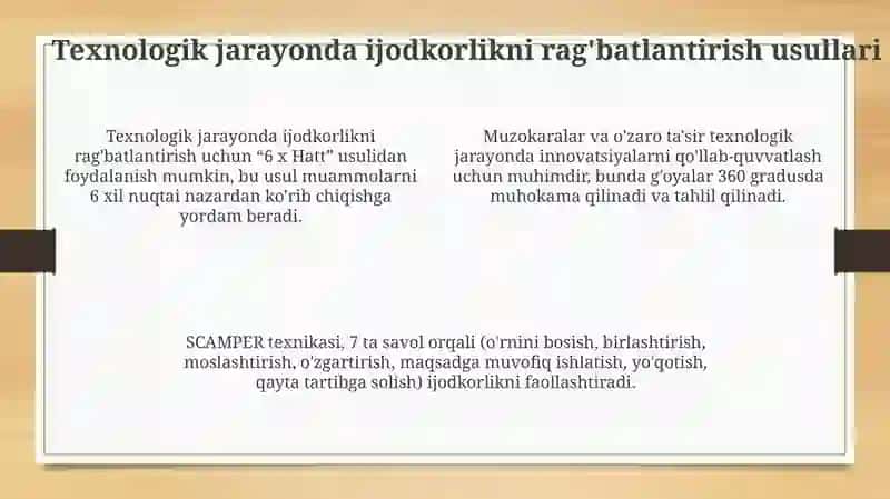 Texnologiya jarayonida oʻquvchilarning ijodiy qobiliyatlarini shakllantirish 4