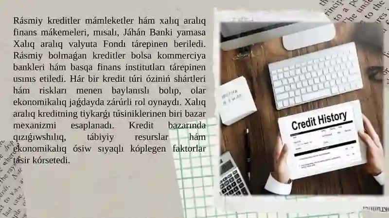 Xalıq aralıq kredit túrleri 4